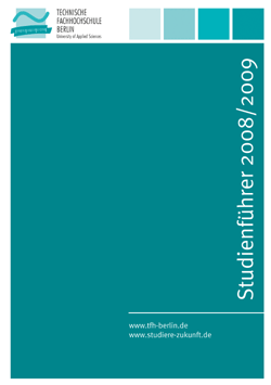 Studienführer 2008/2009 Cover