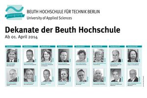 Dekaninnen und Dekane der Beuth Hochschule ab 1. April 2014