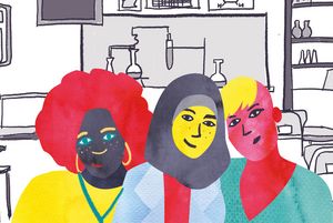 Illustration Antidiskriminierung: Diversity im Labor