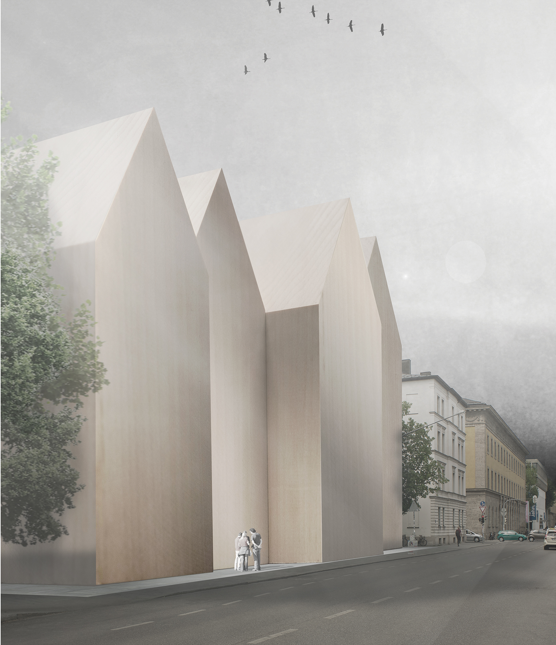 Preisgekrönter Entwurf für das Architekturmuseum München ©Schröder/Schweighofer