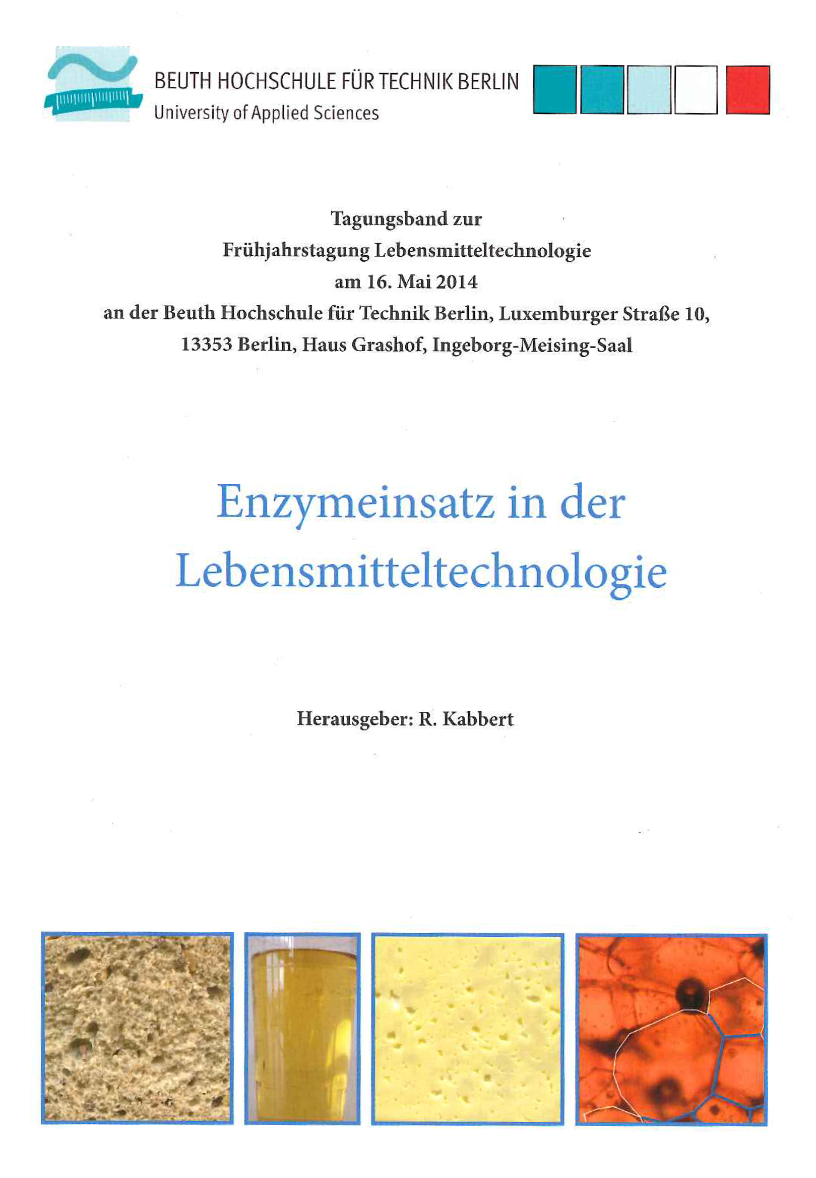 Cover: Enzymeinsatz in der Lebensmitteltechnologie